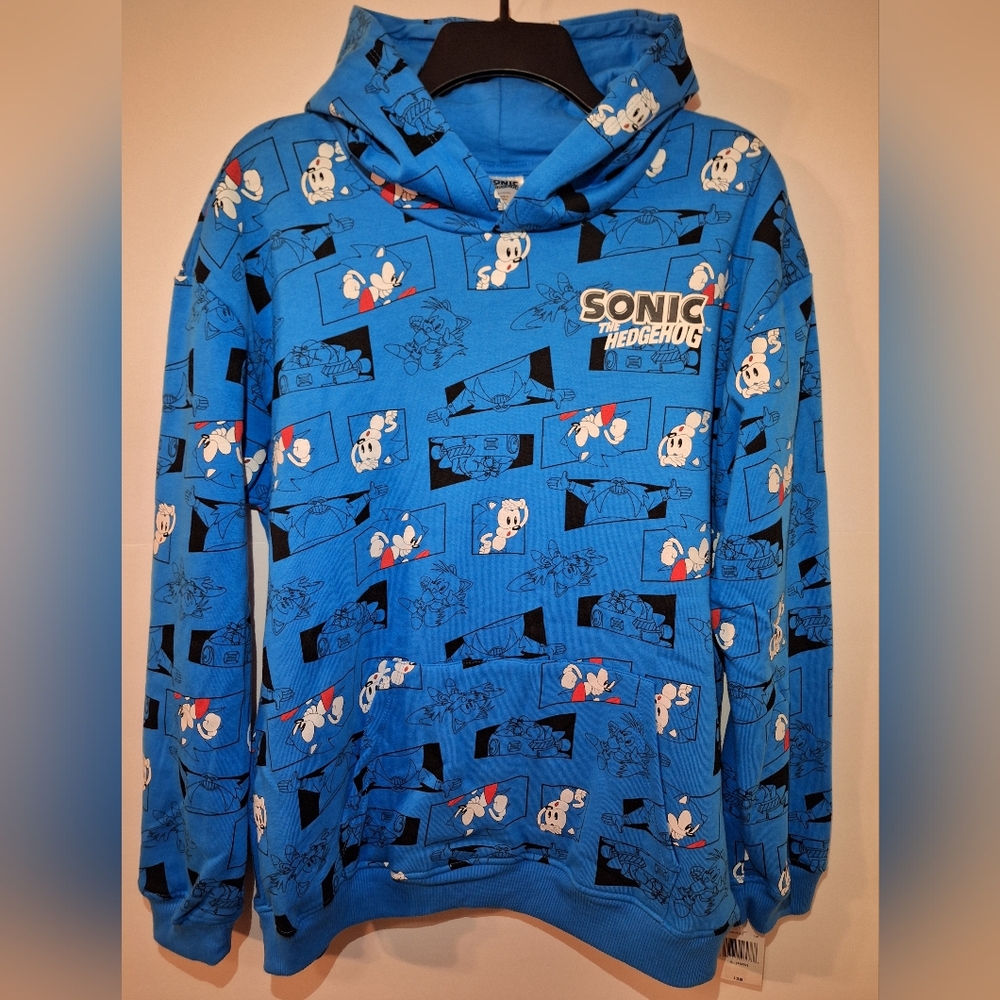 Boys Sonic The Hedgehog Hoodie Size XL (18-20)